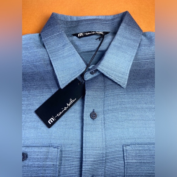Travis Mathew Other - Travis Mathew Cloud Flannel Plaid Button-Up Mens Sz S Stellar Blue Black New